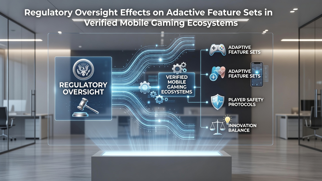 Darstellung regulatorischer Einflüsse auf mobile Gaming-Plattformen mit Fokus auf verifizierte Systeme und adaptive Technologien